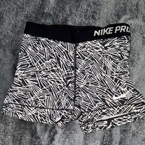 Nike Pro women’s zebra shorts